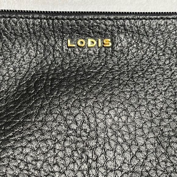 Lodis Pebbled Leather Wristlet Convertible Clutch - Picture 3 of 8